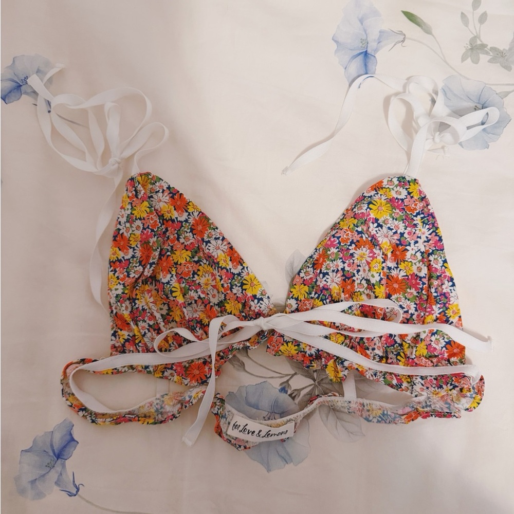 for love and lemons floral bralette